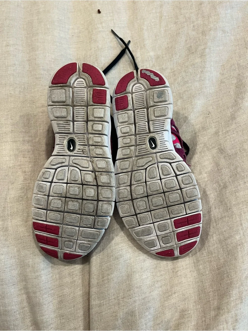 Nike Kids Gray, Pink & Black Mesh Athletic Sneakers